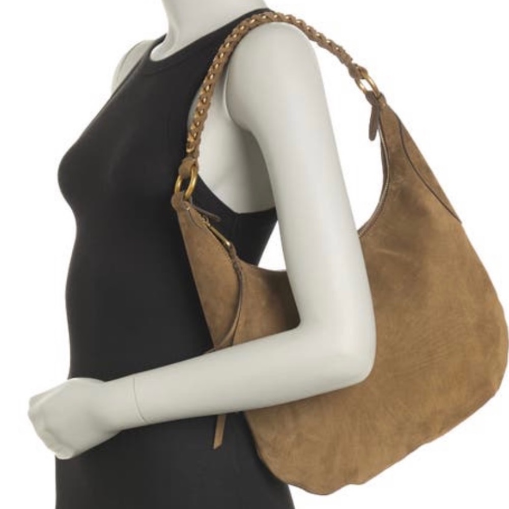 Rebecca Minkoff Pippa Chain Hobo Suede Bag